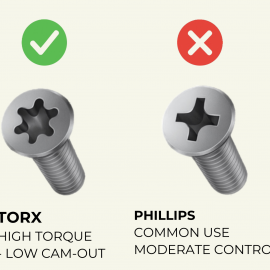 Torx Screw & wing key